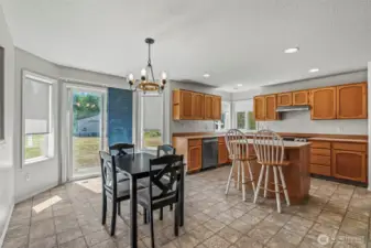 Kitchen with eating space