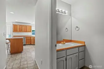 Half Bath off the Kitchen