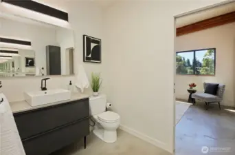 Primary bath looking out