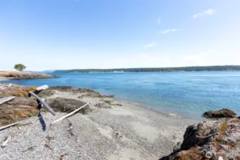 Private pocket beach