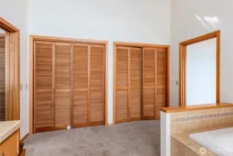 Closets in primary