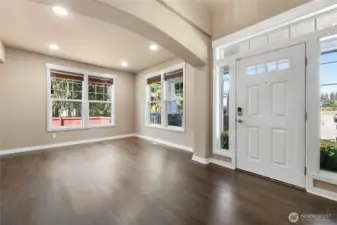 Light & airy feel with windows galore.