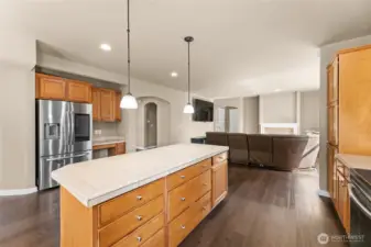 Open Concept floor plan.