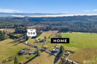 Highway 508 runs from Napavine to Morton and is less traveled than most highways.