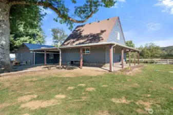 Big yard and lots of room to add an ADU, shop or RV parking