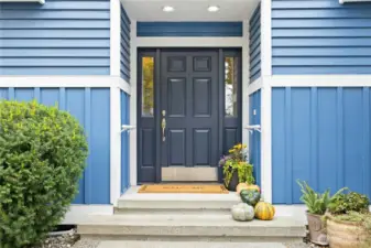 Whether coming in through the welcoming front entry or the attached garage, you'll have protection to keep you out of the rain.