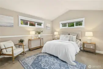 With vaulted ceilings and clerestory windows, you'll have sunlight and fresh air year-round.