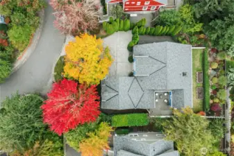 A perfect blend of established landscape and a low-maintenance lifestyle brings the best of both worlds for in-town living.