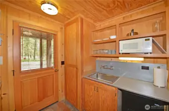 Compact pass-through kitchen