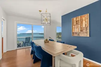 Dining Room with sweeping vuews