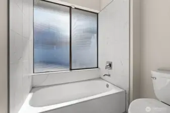 Soaking tub with beautiful natural light