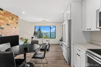 Plenty of room for kitchen table