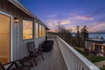 Twilight views from the patio