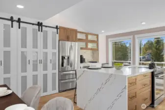 From morning coffee to meal prep and even feeding pets, every cabinet and feature is thoughtfully designed for ease and connection