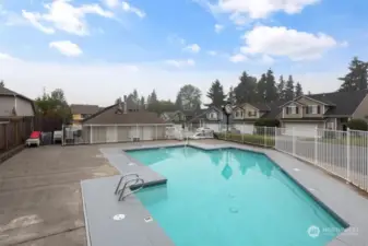 Silverwood Swimming pool. Fenced with gate and safety lock.