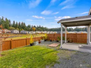 Fully Fenced backyard