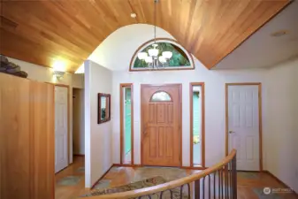Custom barrel vault ceilings..