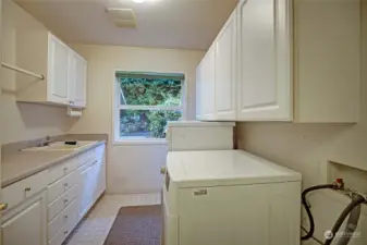 Nice large main floor utility..
