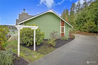 Level driveway is a bonus..