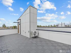 Great rooftop deck with westerly views