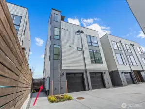 Corner unit with garage!