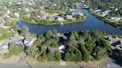 Overhead picture of home