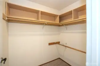 Walk-in closet.