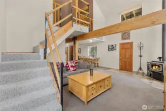 Heading upstairs!