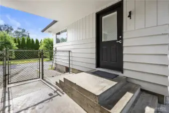 Covered back porch