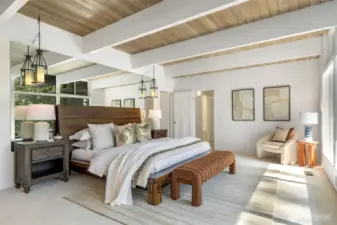 Resort-style living with abundant natural sunlight reflecting on floors and ceilings
