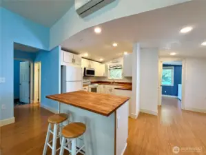 New butcher block kitchen countertops