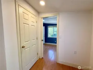 Walkway to laundry room