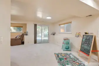 Lower level - sliding door to front patio