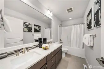 Additional full bath upstairs
