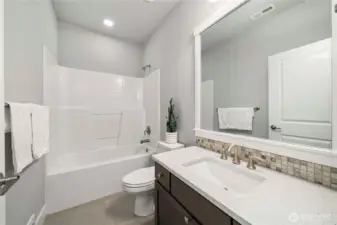 A full bath downstairs