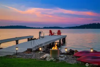 Evenings here with a glass of wine are spectacular!