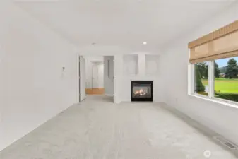 Primary Bedroom with Fireplace.