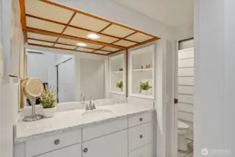 Primary suite features a private ensuite bath