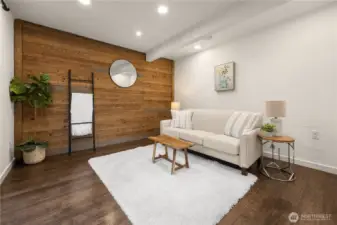 Bonus room downstairs can be used as an additional living room.