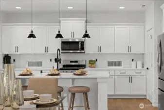 Statement Black Pendant Lights Complements the Modern Design