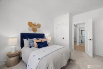 Well-Placed main level bedroom just steps from the guest bathroom.