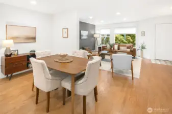 Generous dining space for your holiday entertainment.