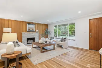 Gleaming Oak floors—just refinished