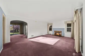 Big windows let in lots of natural light