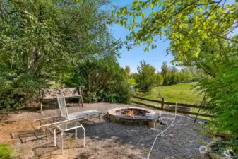 Firepit looking south