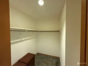 Primary walk in closet