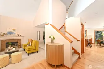central to all points of the home,