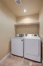 Laundry room off of the office.