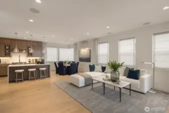 Photos of the Kinney model home for illustration purposes only & are not of the Kinney available for purchase. Home selections will vary.