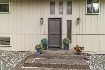 Cheerful front porch